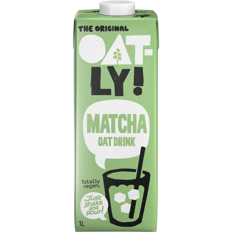Oatly! Matcha haverdrank