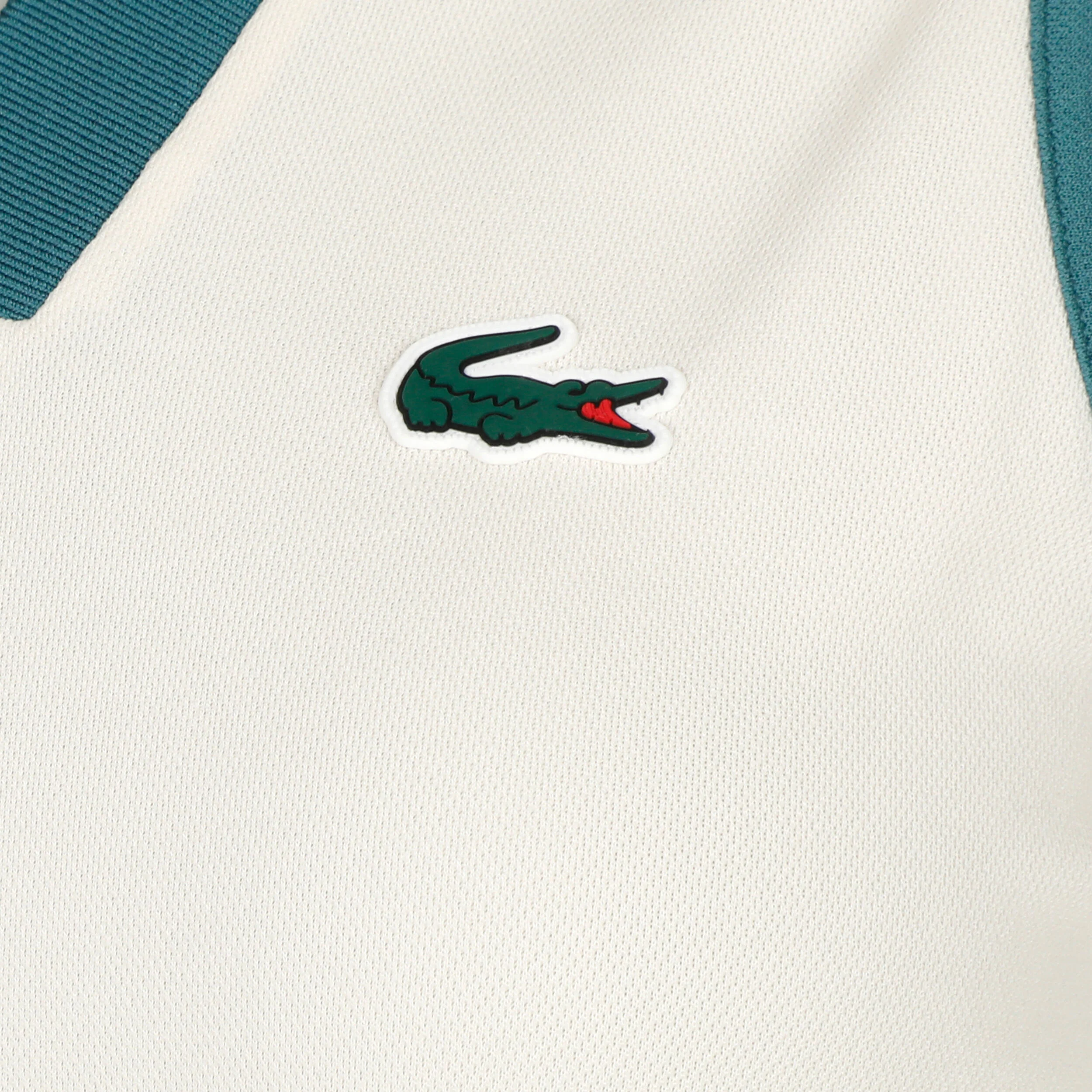 Lacoste Polo Femmes - Blanc , Bleu Petrol