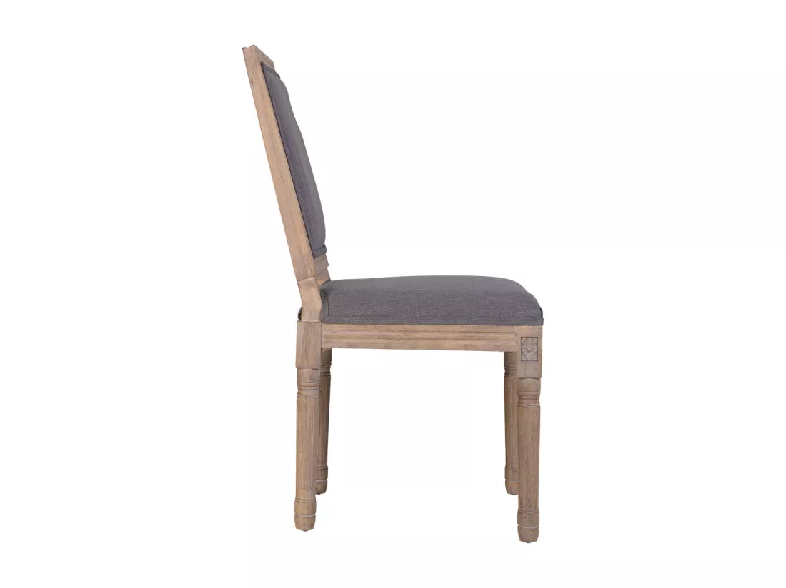 Chaise en bois rembourrée 50x46x95h cm