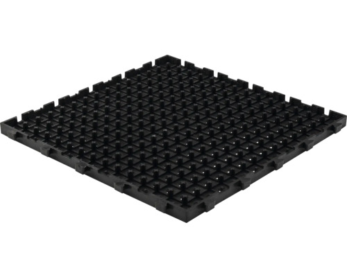 Puzzelmat, werkplekmat, drainage, antraciet, 45x45x2,5 cm, set van 4
