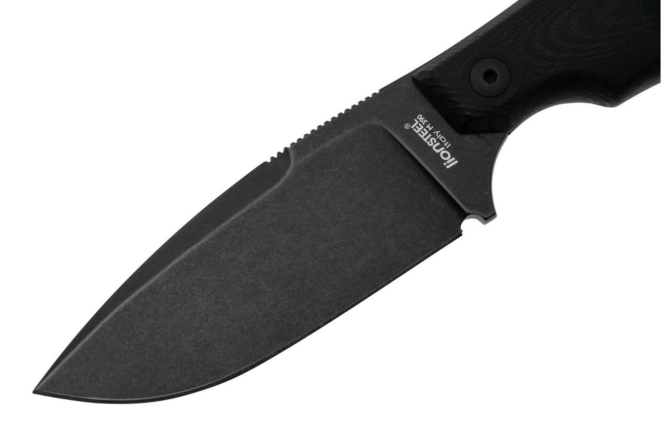 LionSteel H2B Drop Point Block GBK Black G10 vaststaand mes, Tommaso Rumici design