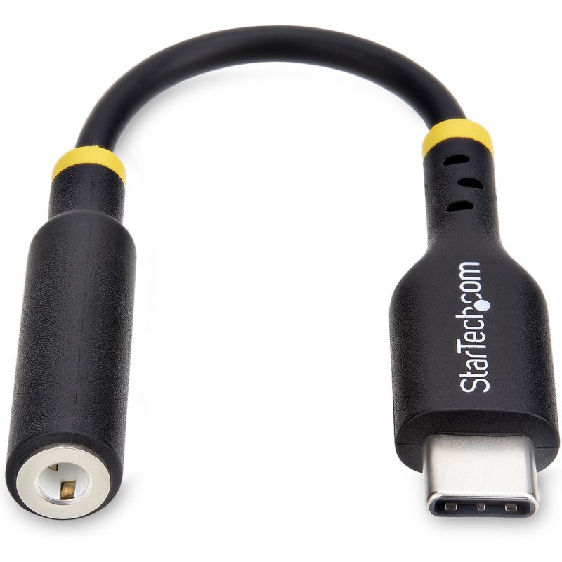 StarTech.com Adaptateur Audio USB-C vers Prise Casque/Casque 3,5 mm TRRS, Dongle Aux USB Type-C vers Jack, Hi-Fi 32-bit DAC, pour Ordinateur Portable/Téléphone/Tablette, Compatible USB-C/Thunderbolt