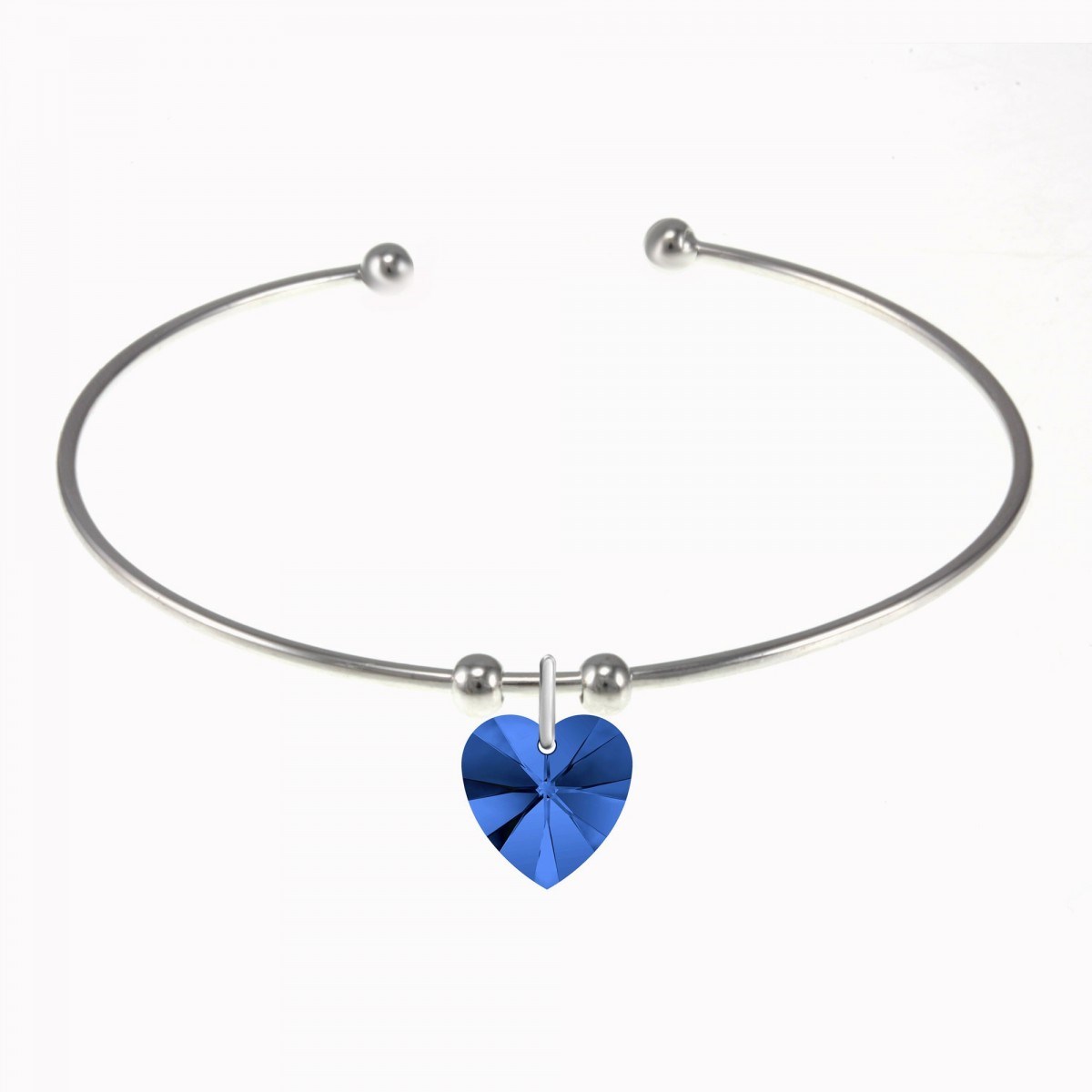 Bracelet coeur SC Crystal orné d'un cristal scintillants