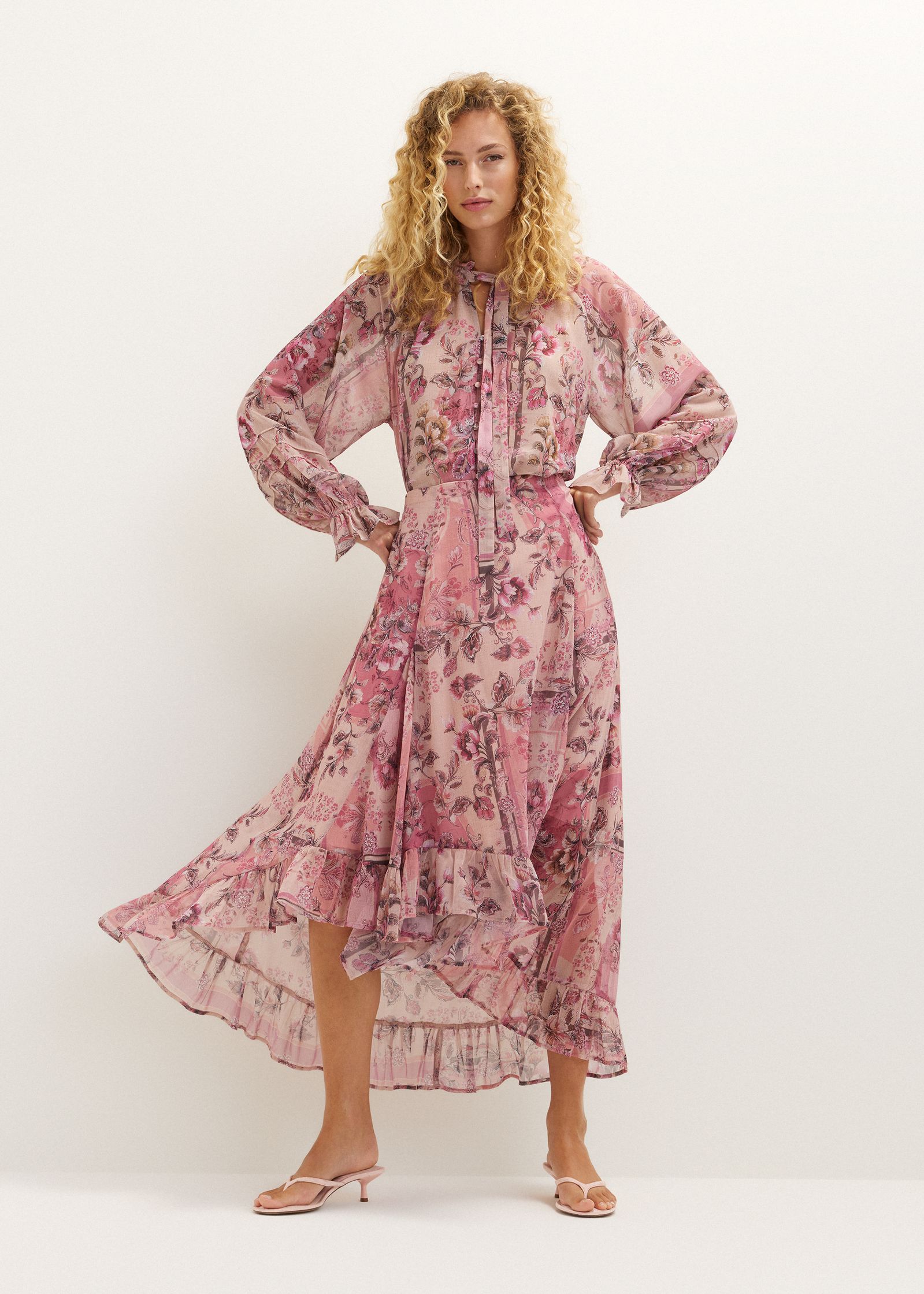 Gelaagde maxi rok
