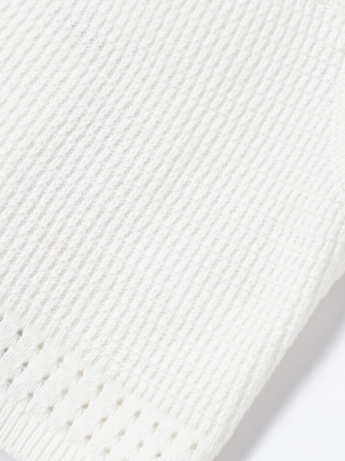 Regata de crochê - Branco-creme