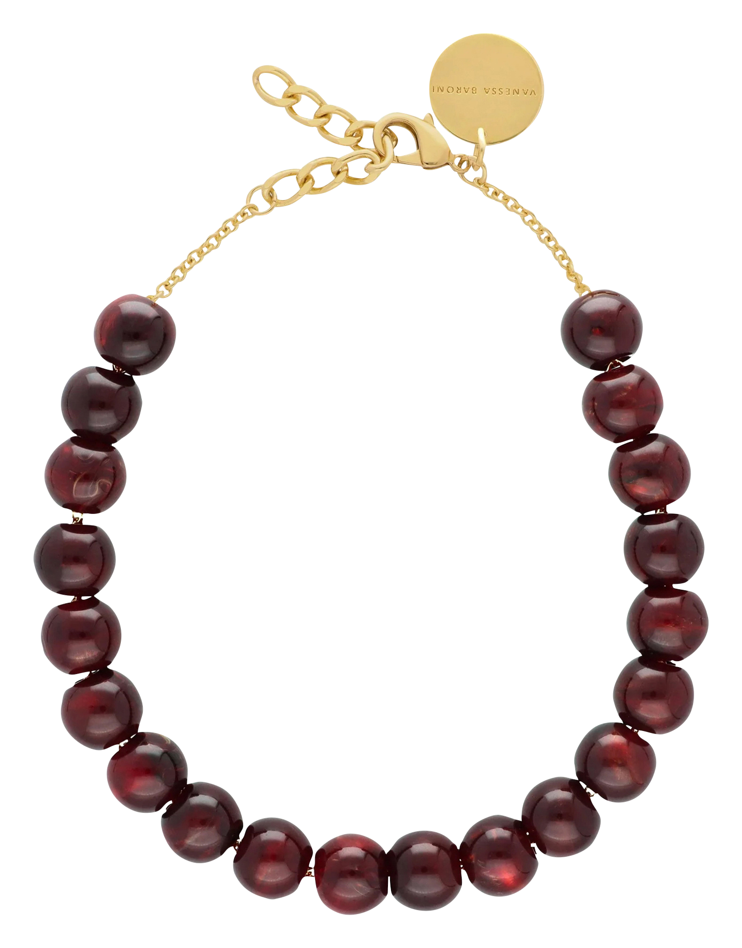 SMALL BEADS - Collier en perles| Rouge