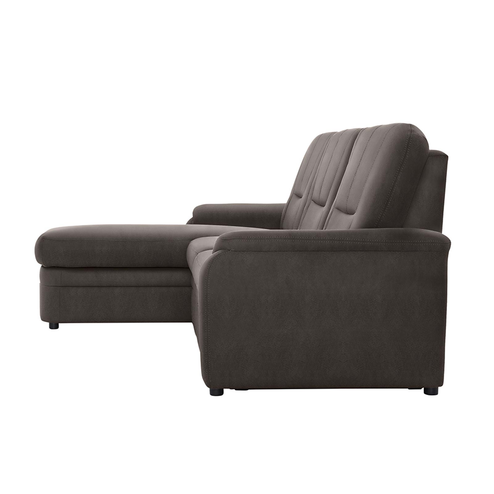 polsterpower Ecksofa - Saddle anthrazit - Basismodell - Recamiere links