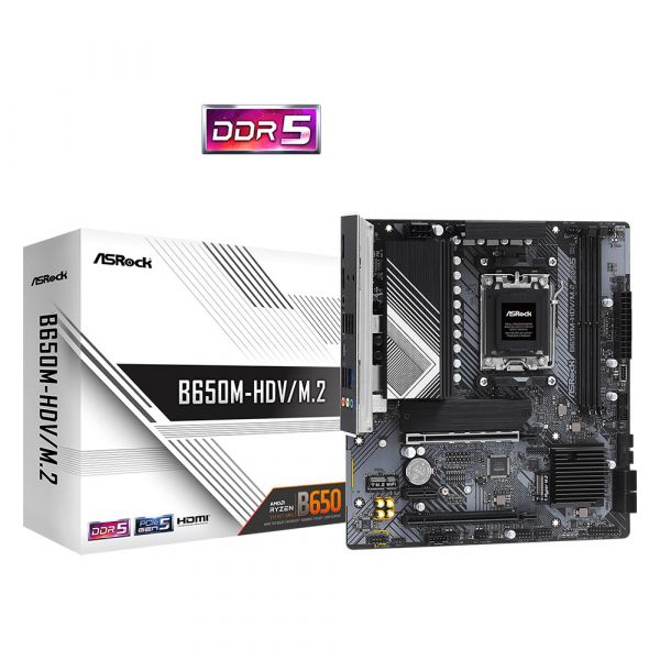 Motherboard ASRock B650M HDV/M.2 AM5 Matx Hdmi/dp DDR5 - 90-MXBLA0-A0UAYZ