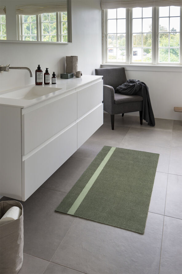 Tica Copenhagen Løber, 67x120 cm, stripe vertical lysgrøn/støvet grøn Lysgrøn/støvet grøn