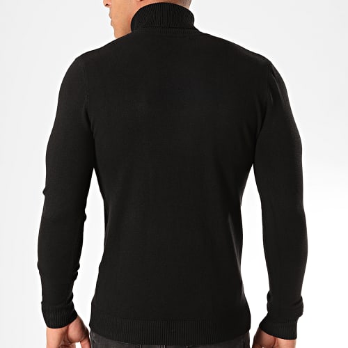 Pull Col Roulé ZW001 Noir
