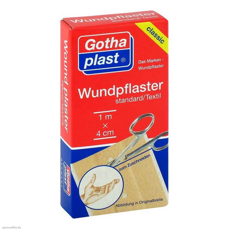 Gothaplast Wundpflaster standard 4 cm x 1 m geschnitten, 1 St