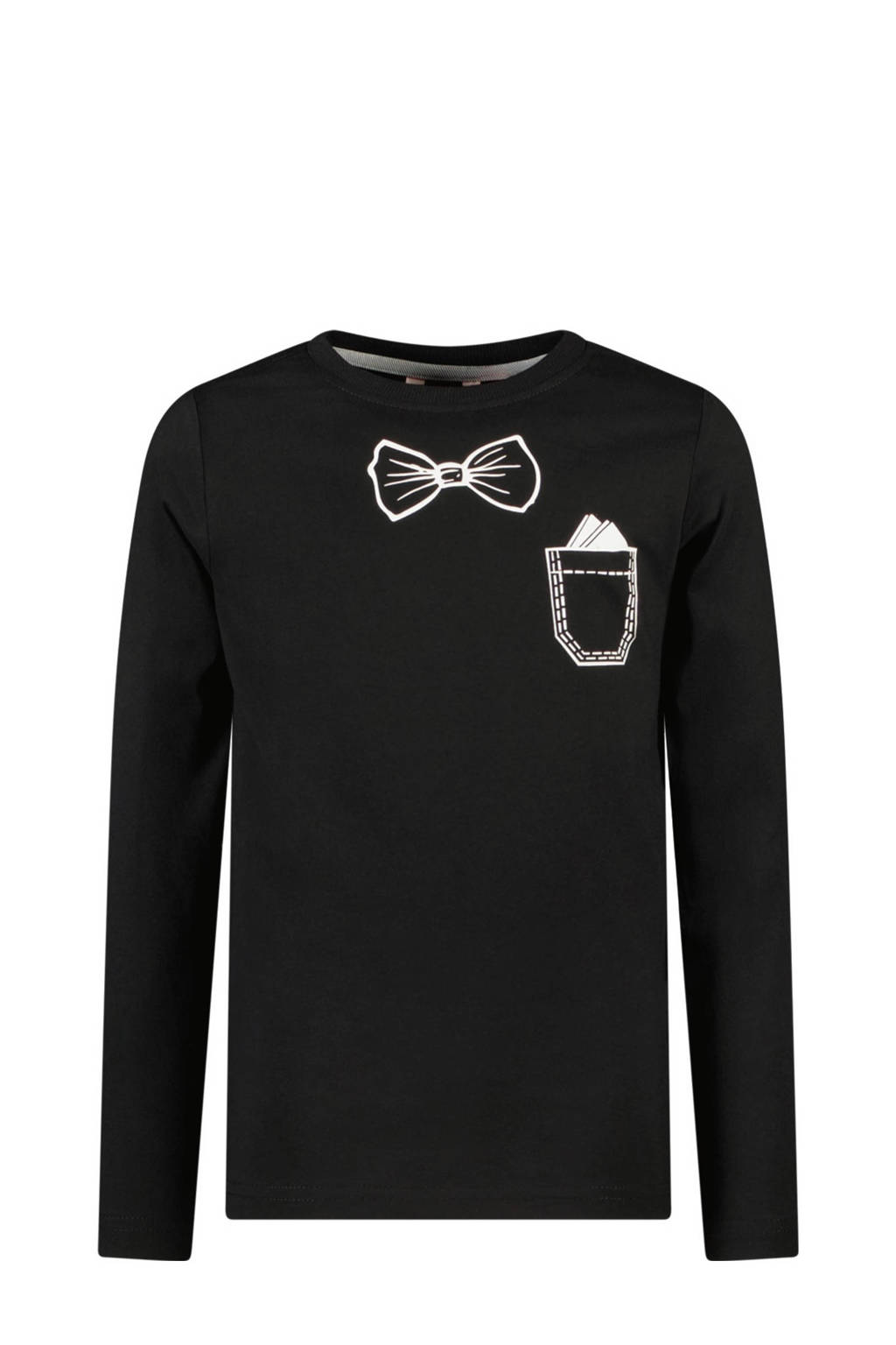 TYGO & vito longsleeve Mason met printopdruk zwart