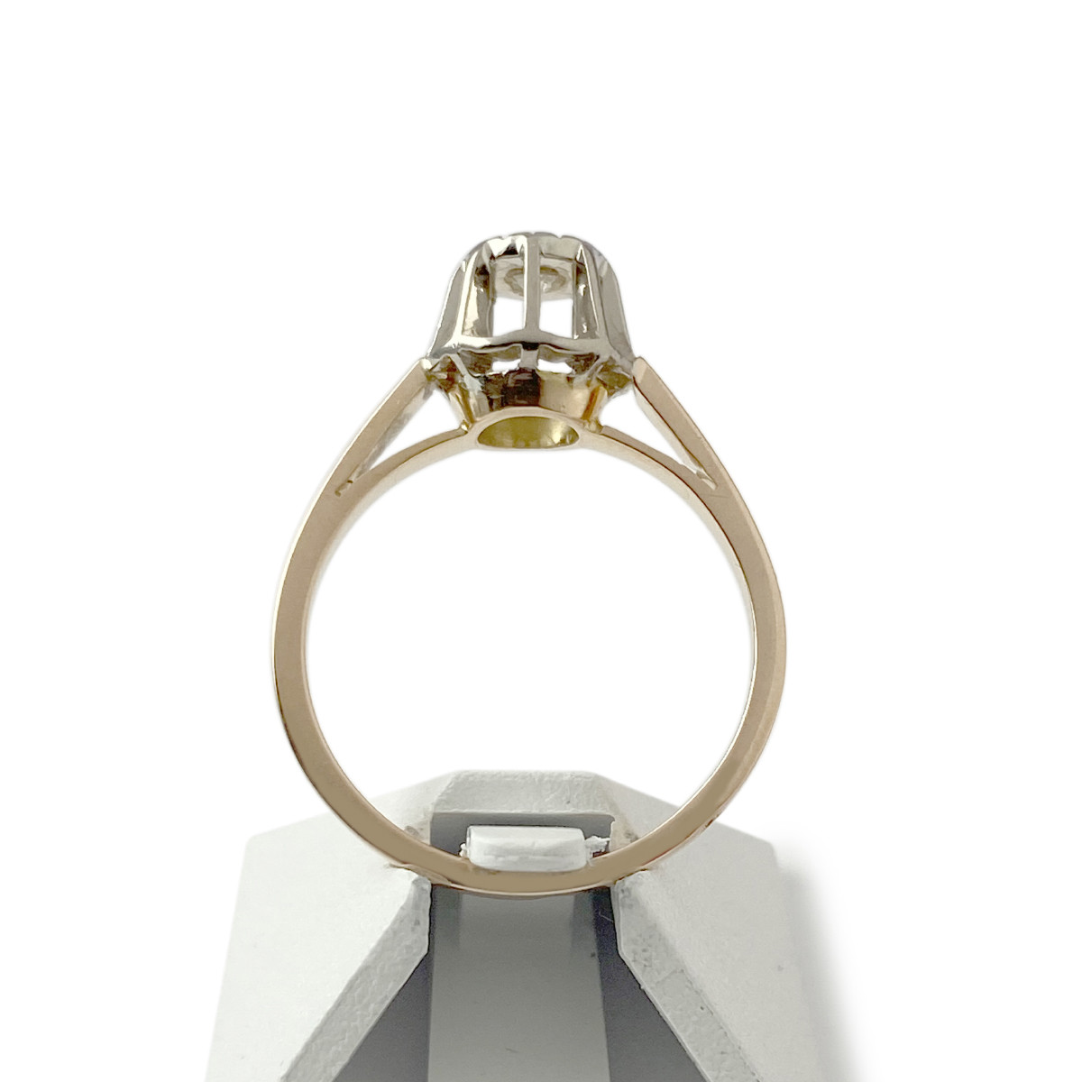 Bague d'occasion or 750 2 tons diamant