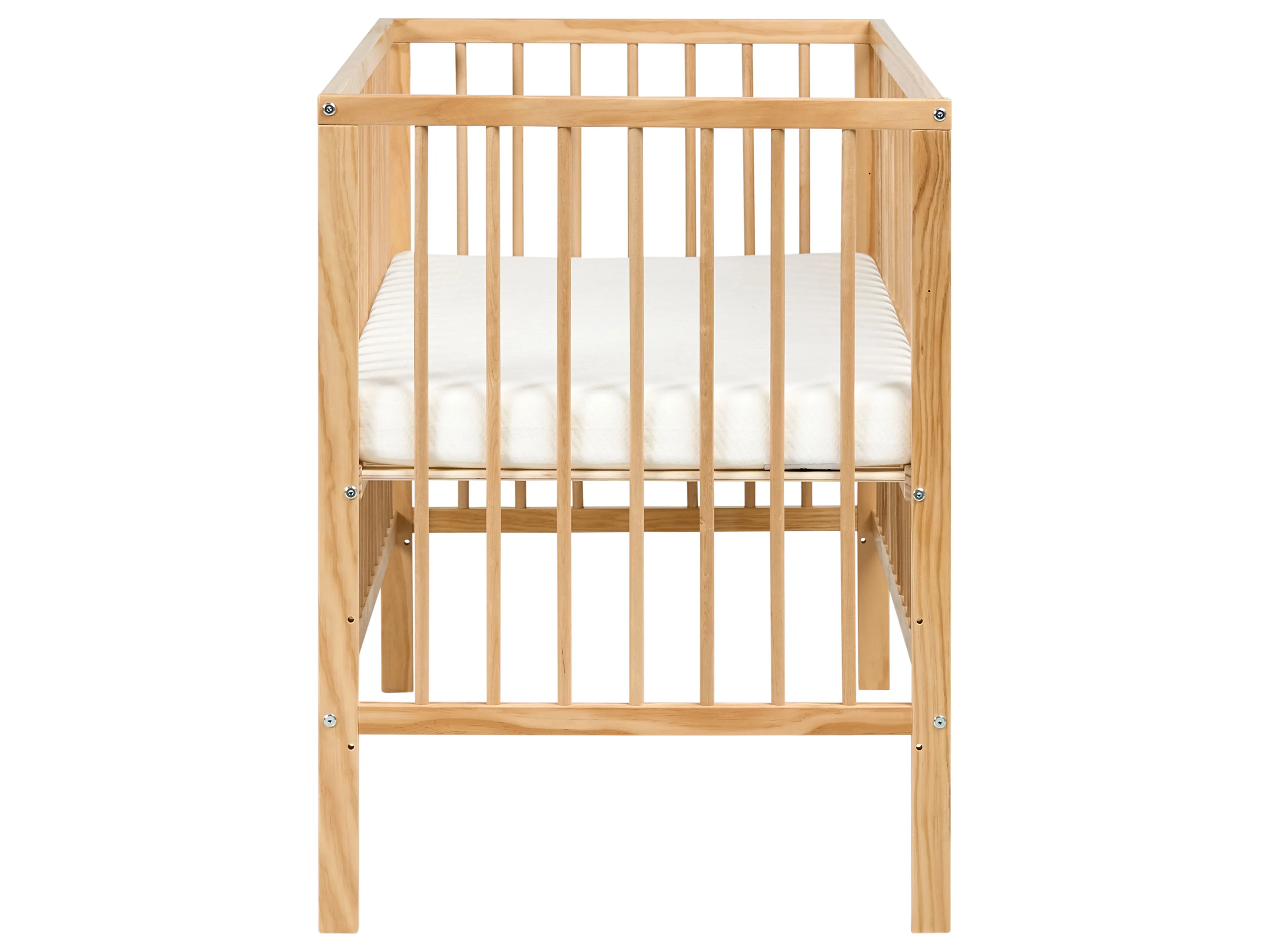 Babybedje Dennenhout BELENGER 60 x 120 cm Lichtbruin