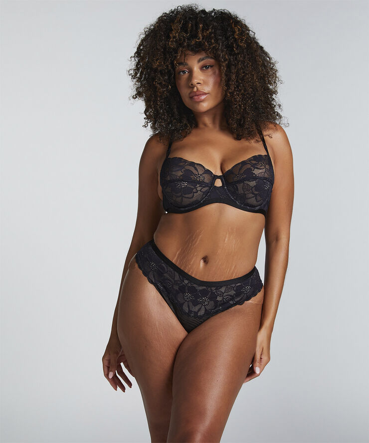Hunkemöller SOPHIA STRING HL HW Caviar