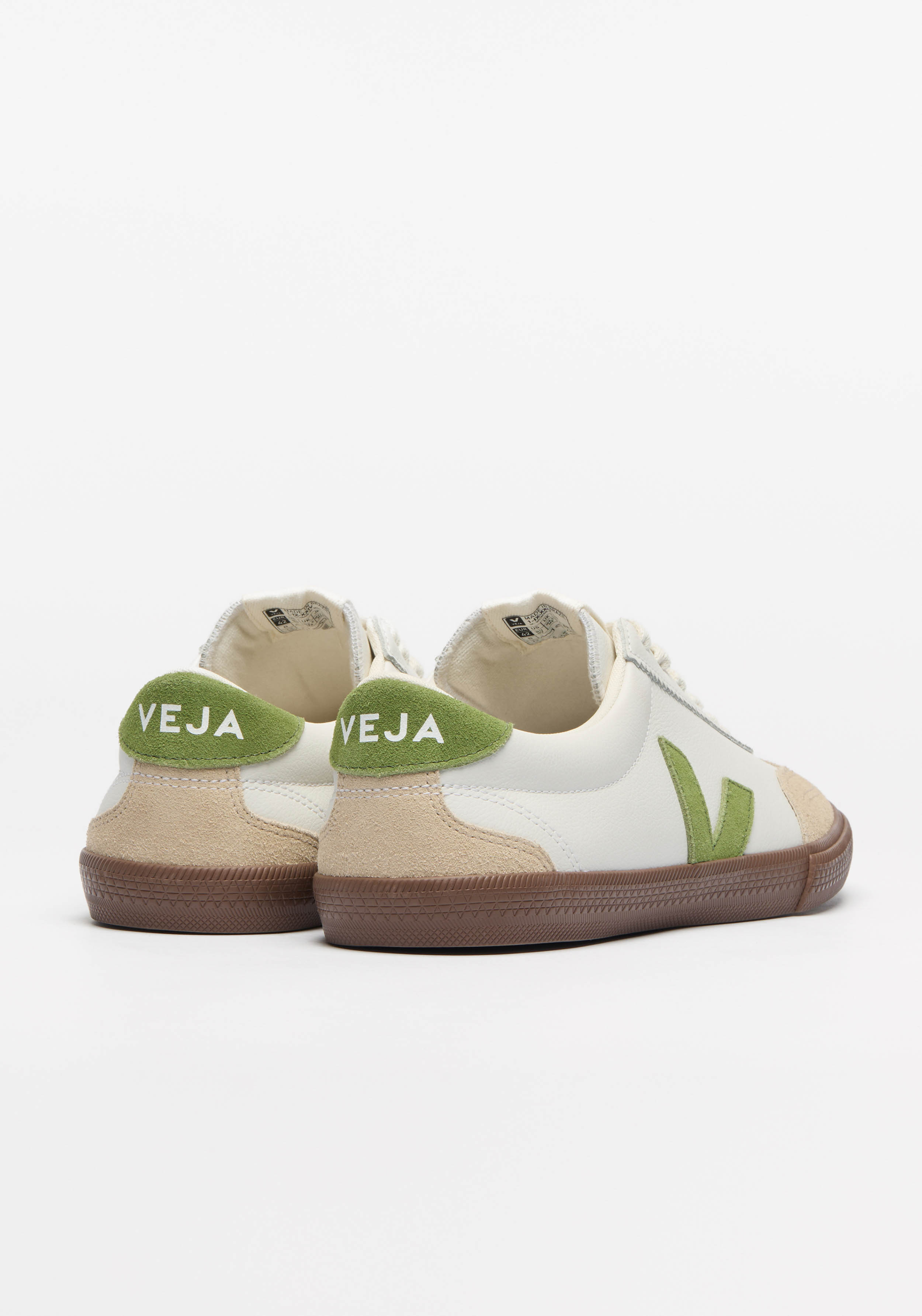 Veja Sneaker Volley O.T. Leather White Kiwi Bark