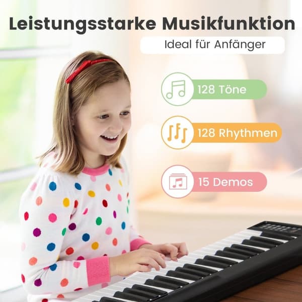 Sammenleggbart 88-tasters digitalpiano elektrisk keyboard 137 x 16,5 x 5 cm svart + hvit