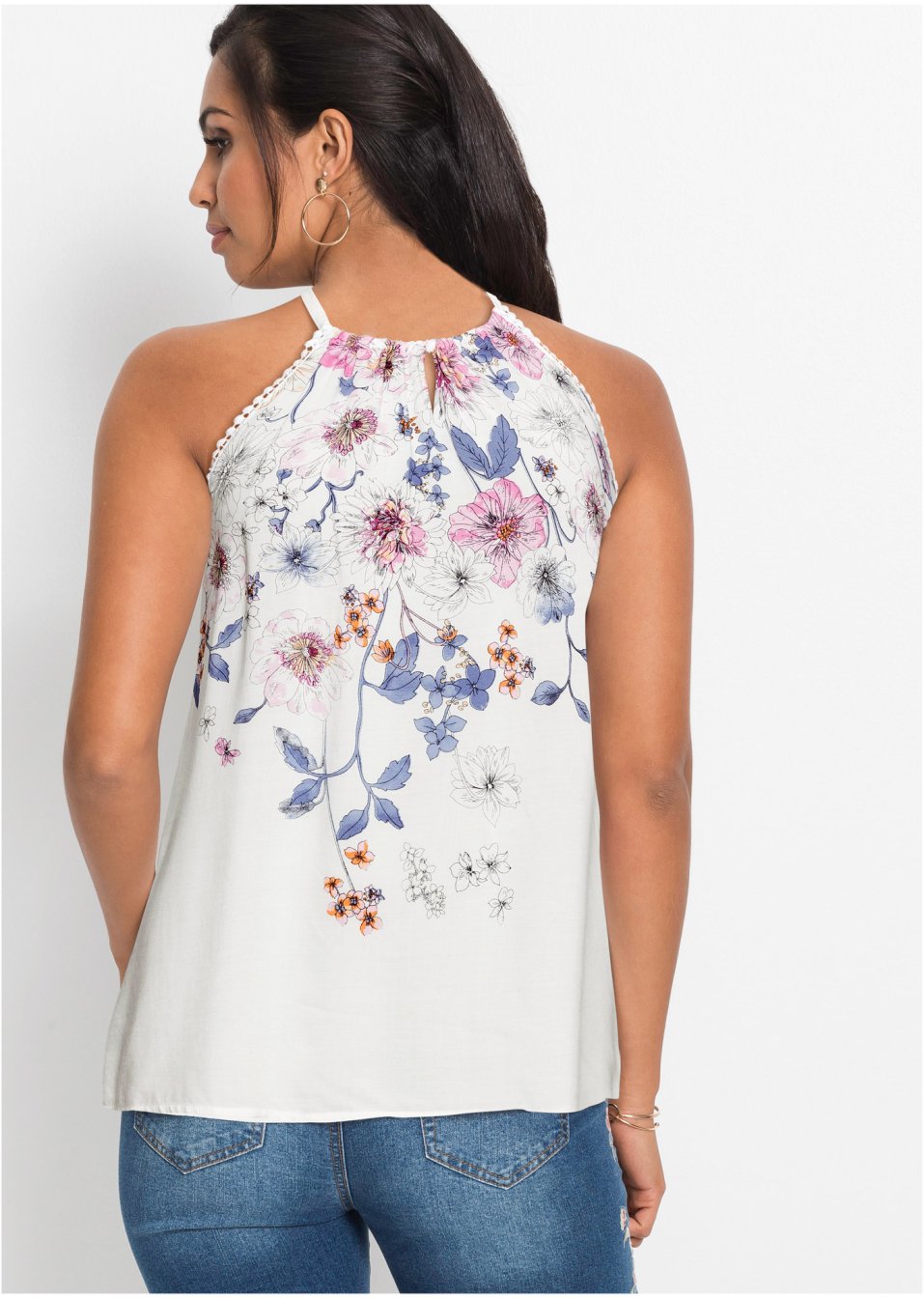 Top-blouse imprimé