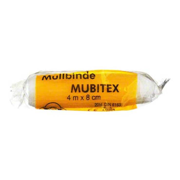 Mubitex Mullbinden 8cm einze, 1 St