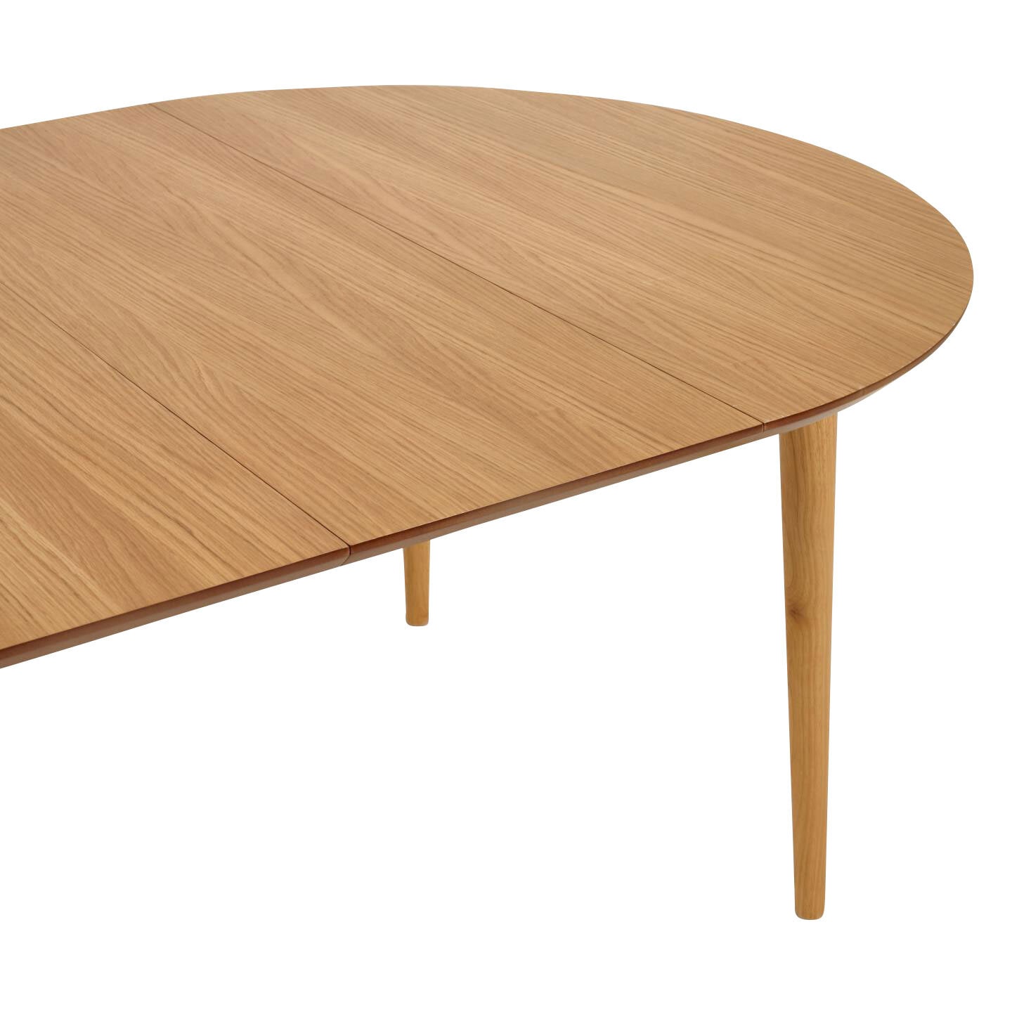 Kave Home Esstisch OAKLAND 120 - 200 x 120 cm Eiche braun