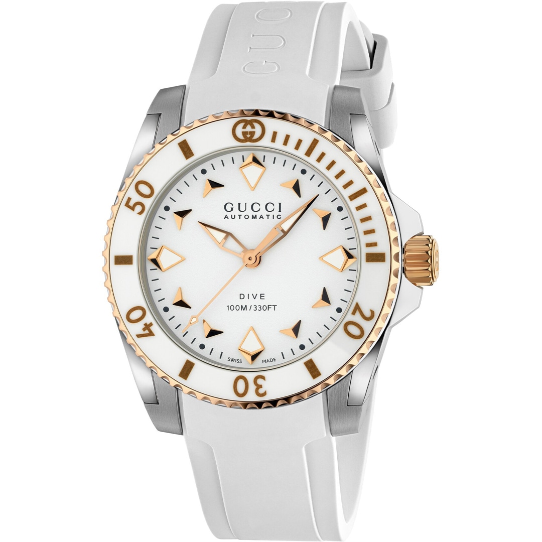 Gucci Dive M Automatic Weiss