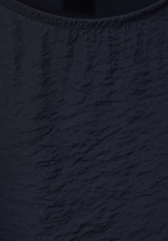 Materialmix T-Shirt - deep blue