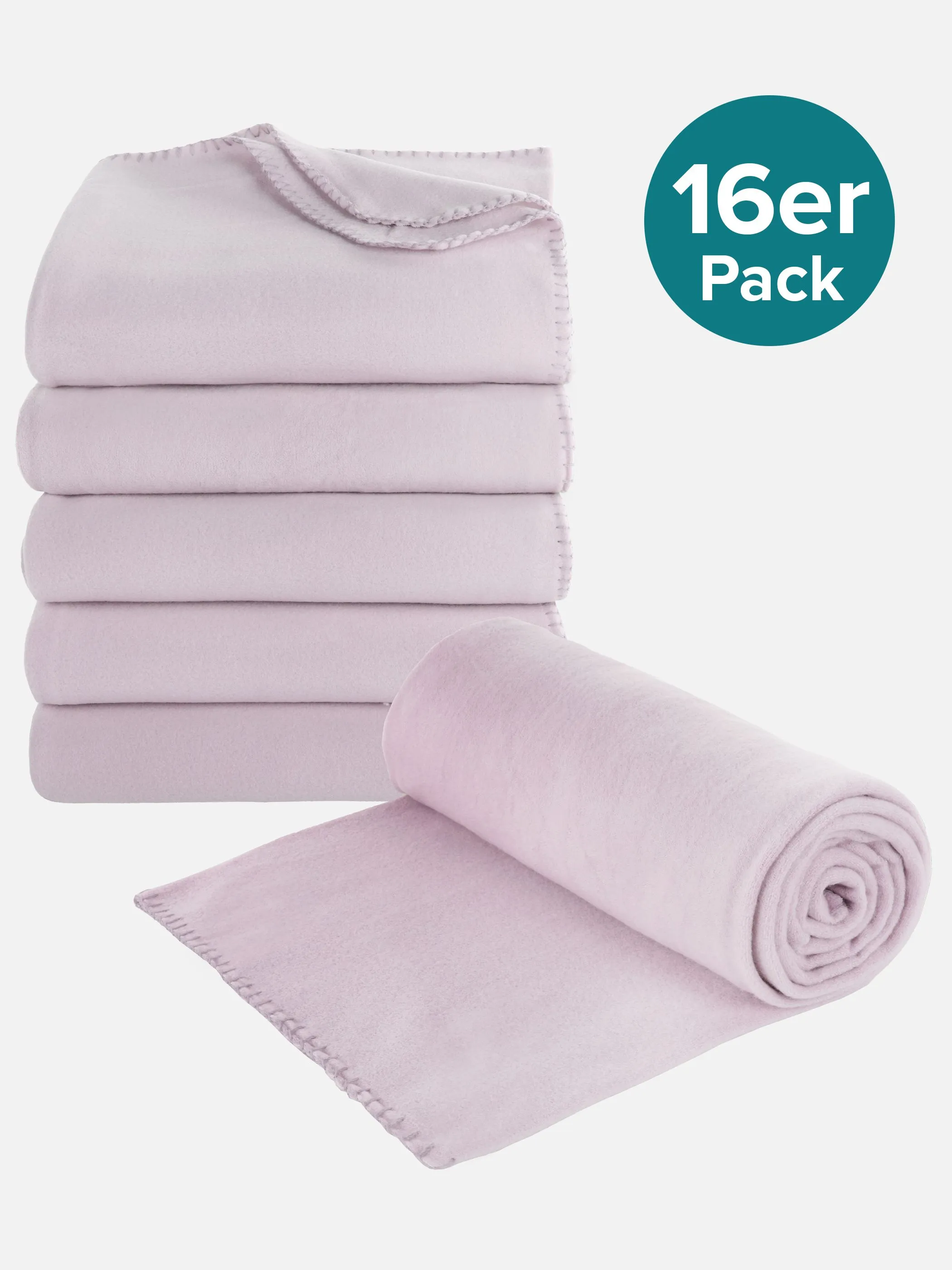 16er Pack Fleecedecke 130x170cm