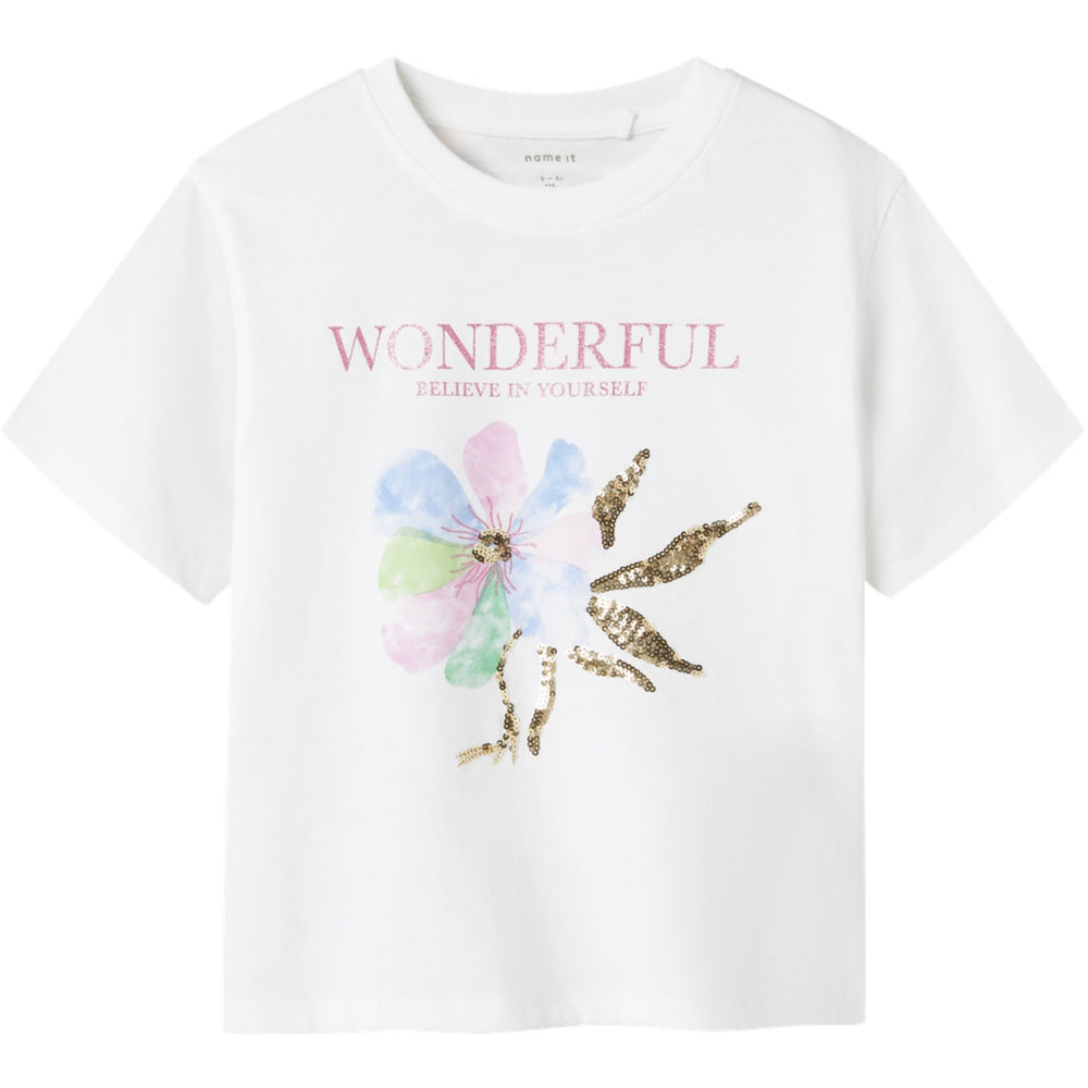 Køb Name It Bright White Dukko Regular T-Shirt