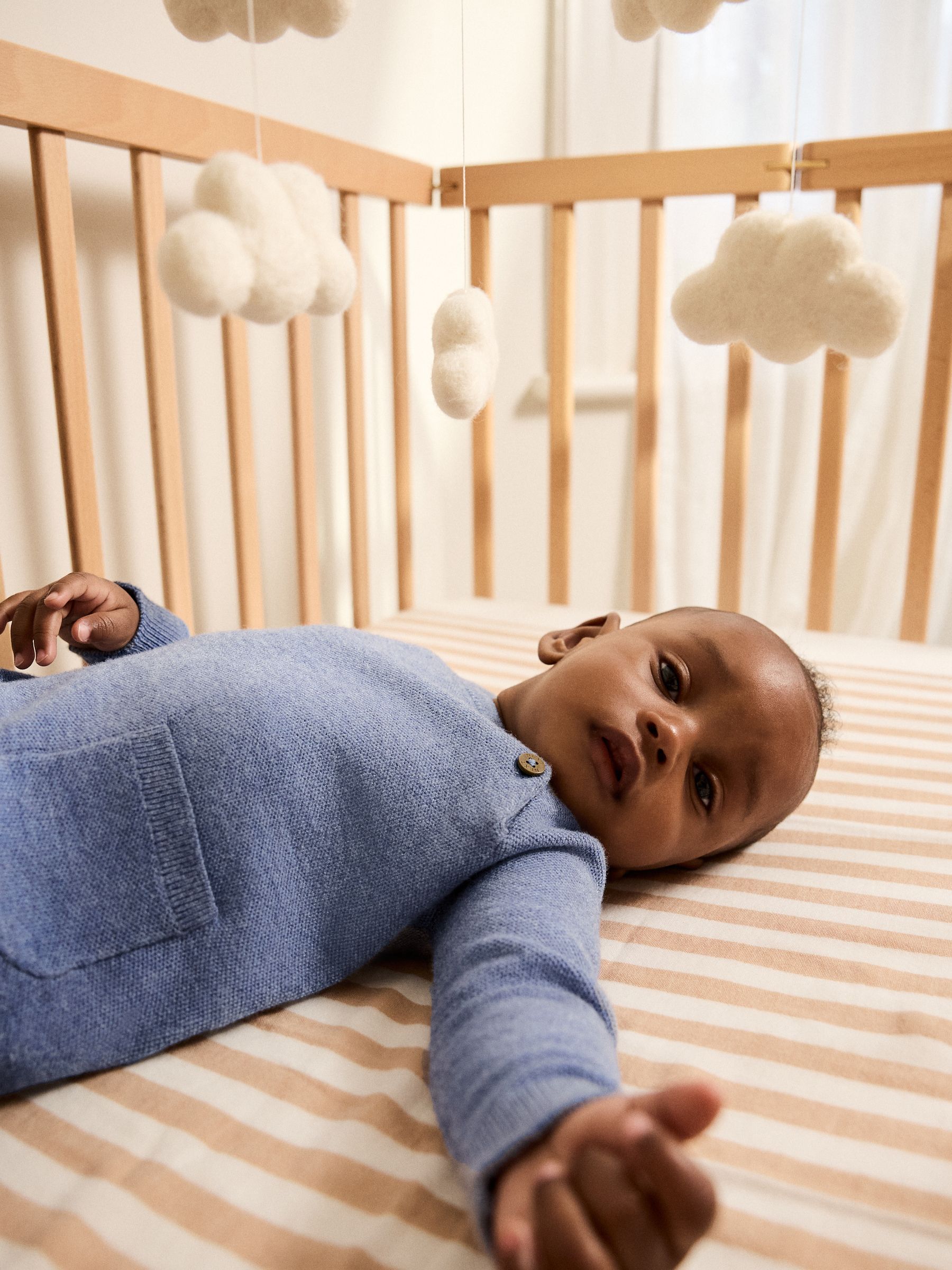 Blauw - Babyset met gebreide trui en legging (0mnd-2jr)