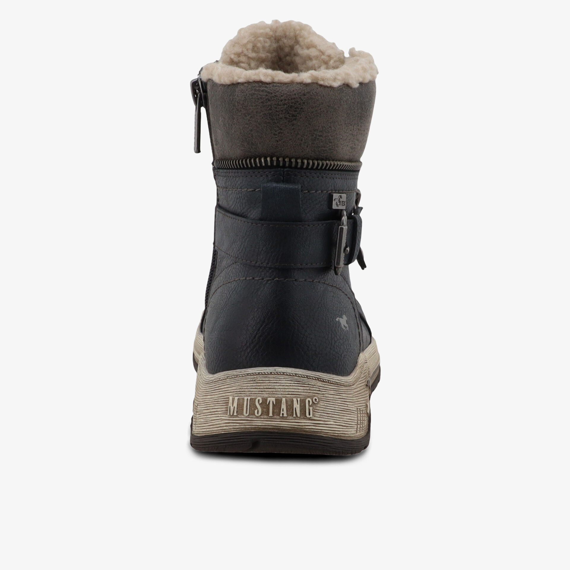 MUSTANG Damen Schnürstiefeletten blau