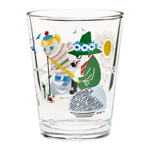 Mumi By Arabia Mumi Drikkeglas, Fishing, 22 cl