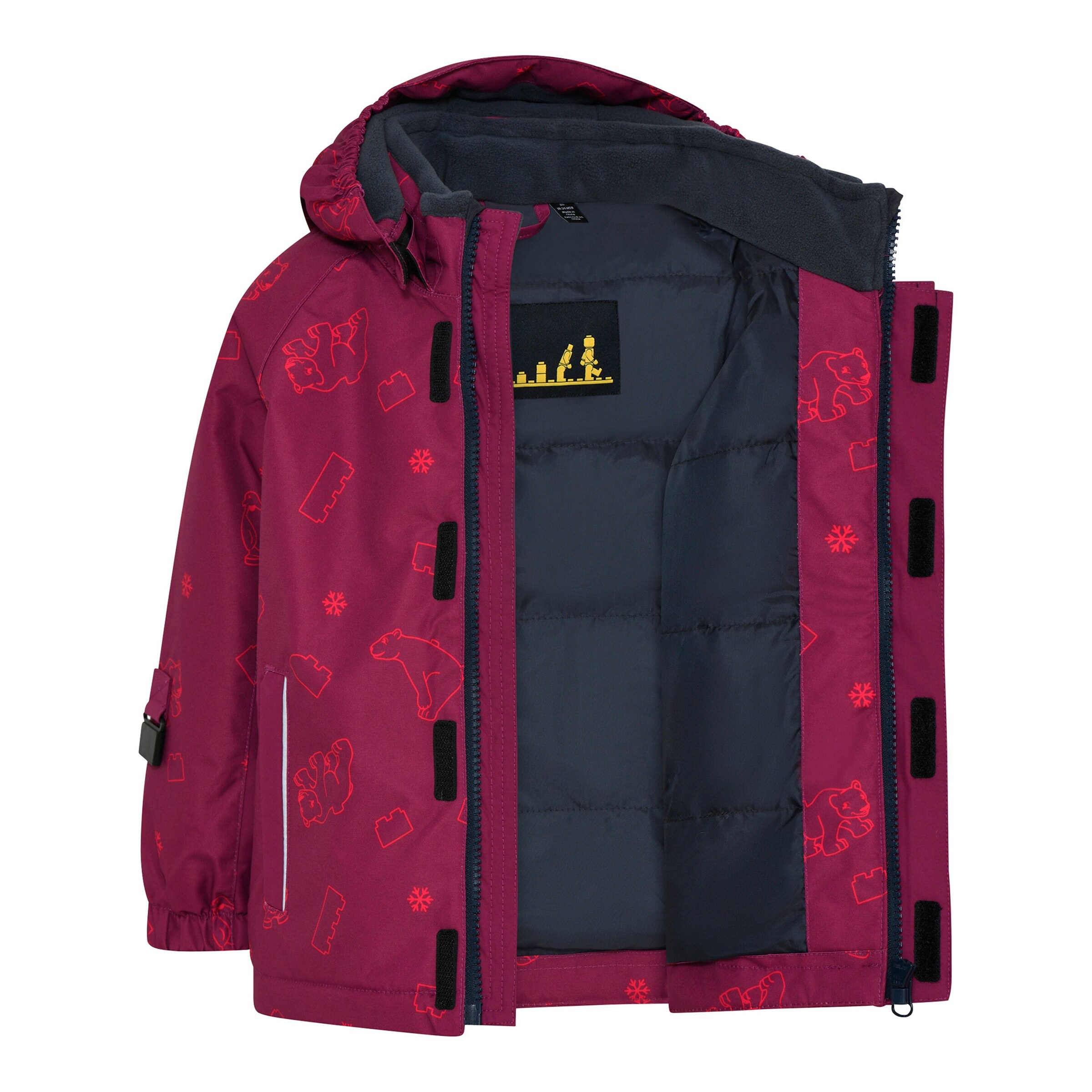 LEGO® kidswear Winterjacke mit abnehmbarer Kapuze LWJaden lila