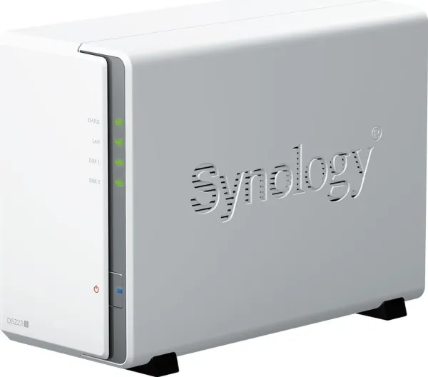 Synology Disk Station DS223J - NAS-server - SATA 6Gb/s - RAID 0, 1, JBOD - RAM 1 GB - Gigabit Ethernet - iSCSI support
