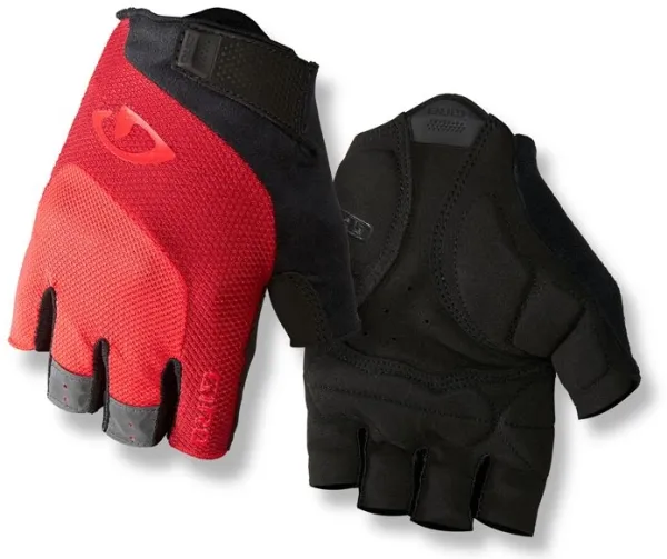 Giro Cykelhandsker Bravo Gel rød sort r. M (GR-7085640)