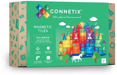 Connetix Magnetiske Byggeklosser Rainbow Creative Pack 102 Deler