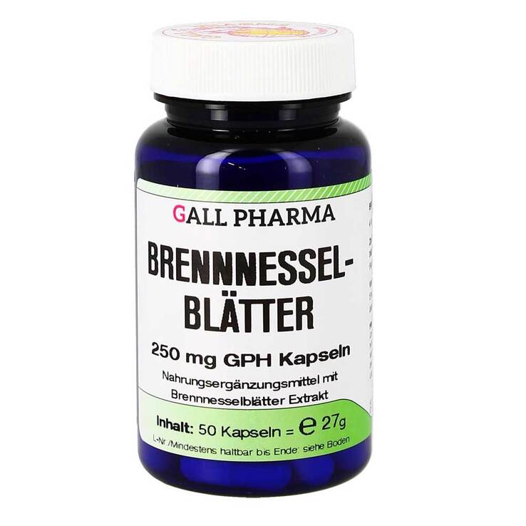 Brennnesselblätter 250 mg GPH Kapseln, 50 St