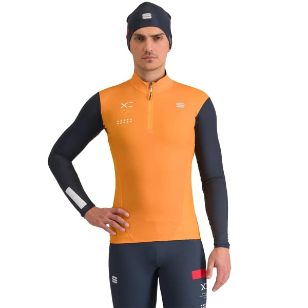 T-shirt ski de fond SPORTFUL SQUADRA JERSEY BRIGHT MARIGOLD/GALAXY BLUE