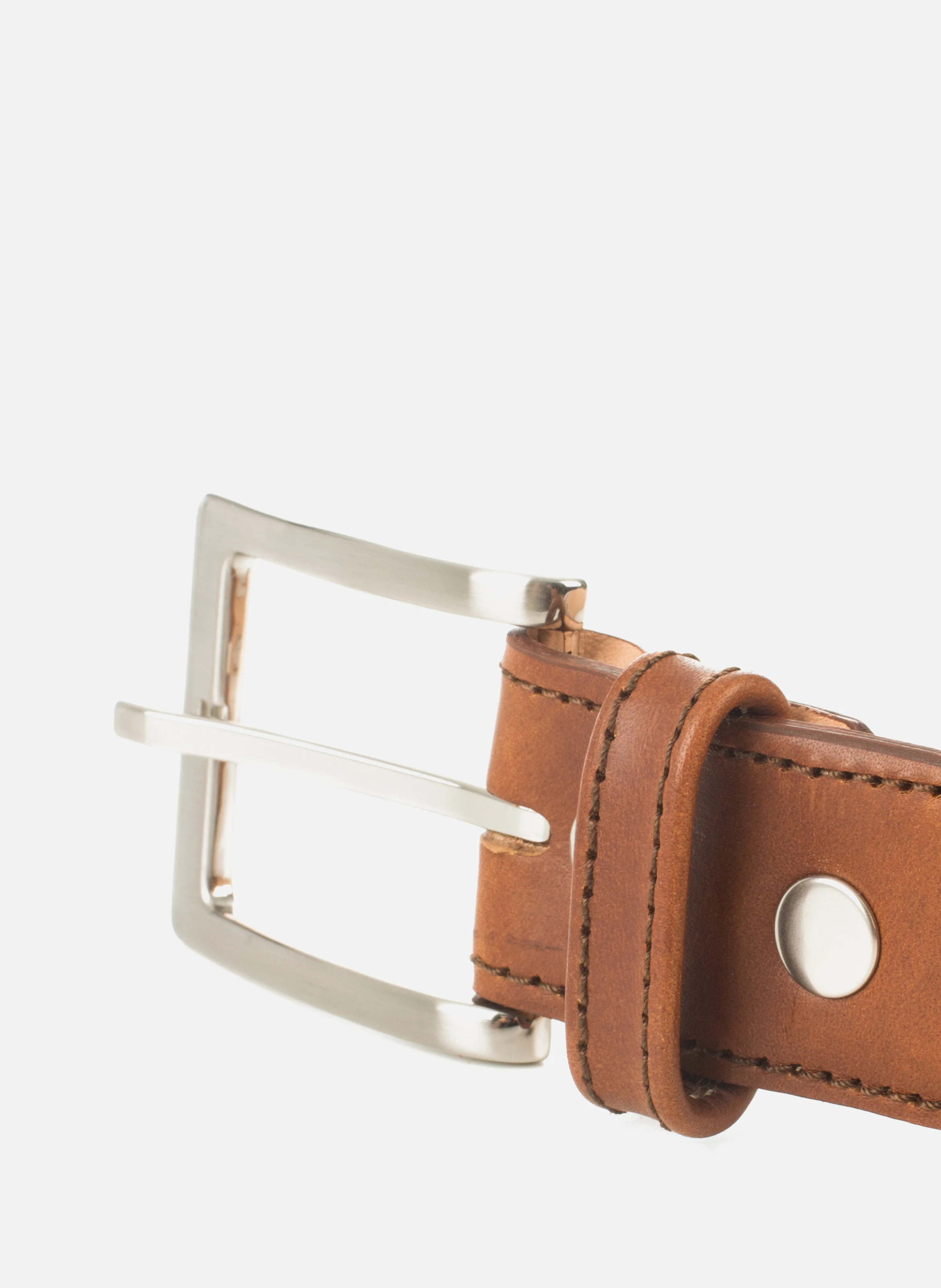 Ceinture classique cuir lisse | Marron