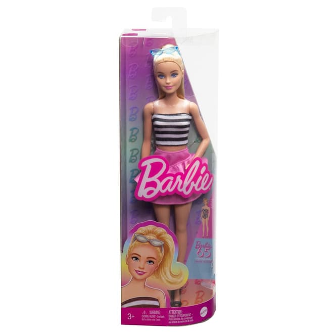 Barbie - Fashionista - Puppe mit schwarz/weißem Oberteil
