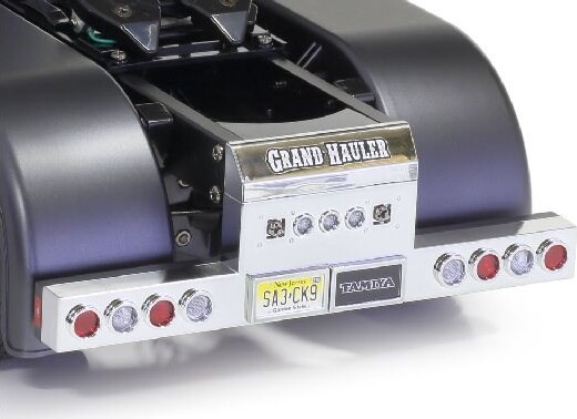 Tamiya - Rc Grand Hauler Fjernstyret Lastbil Byggesæt - Mat Sort - 1:14 - 56356