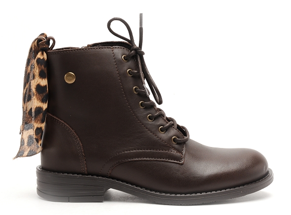 Margarita mariotti boots bottine plates femme punk madonna cuir marron