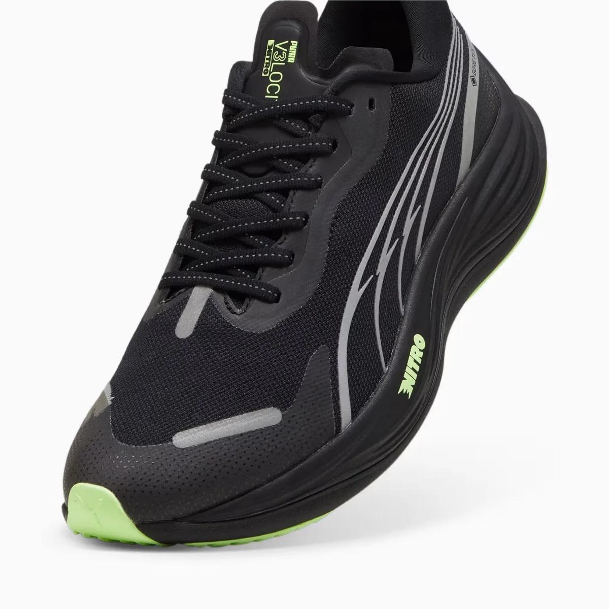 Puma Velocity Nitro 3 Gtx Puma Black-puma Silver-fizzy Apple