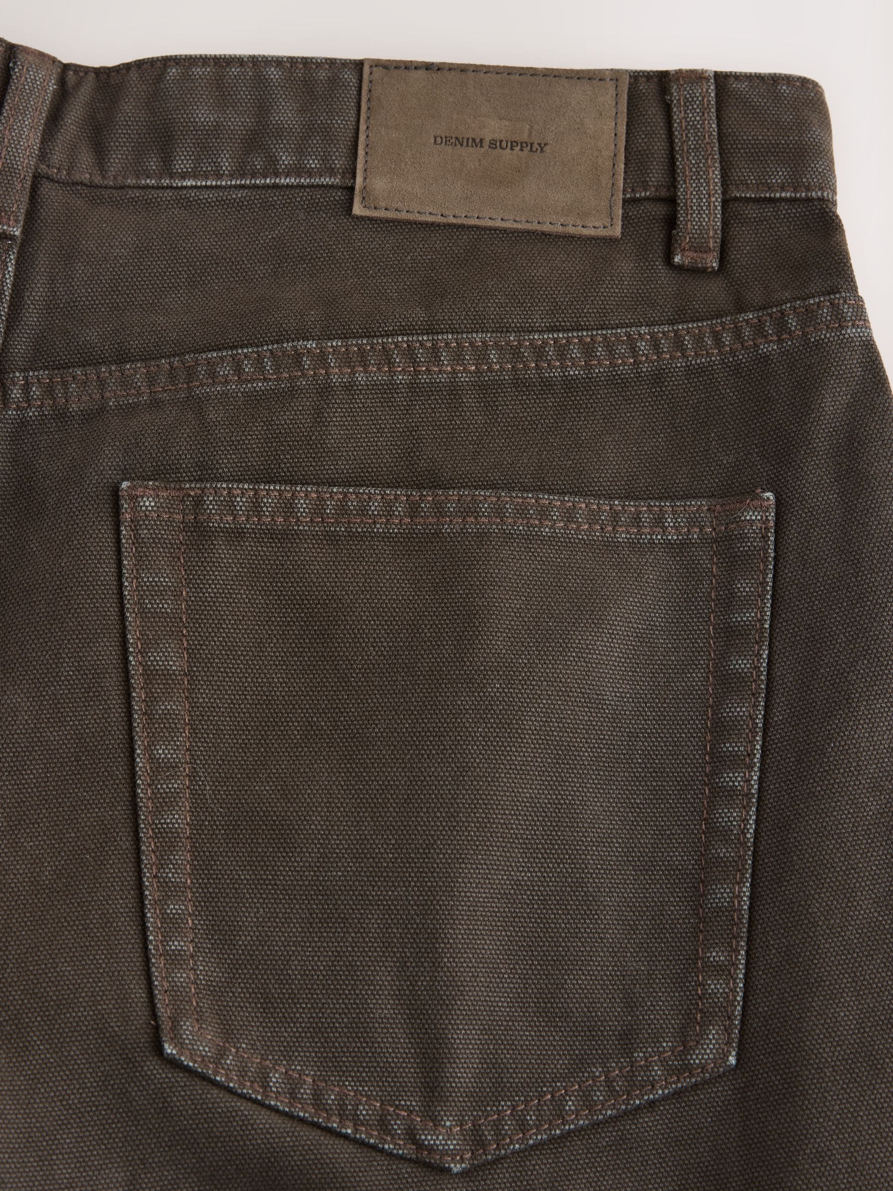Bruin - Canvas denim jeans