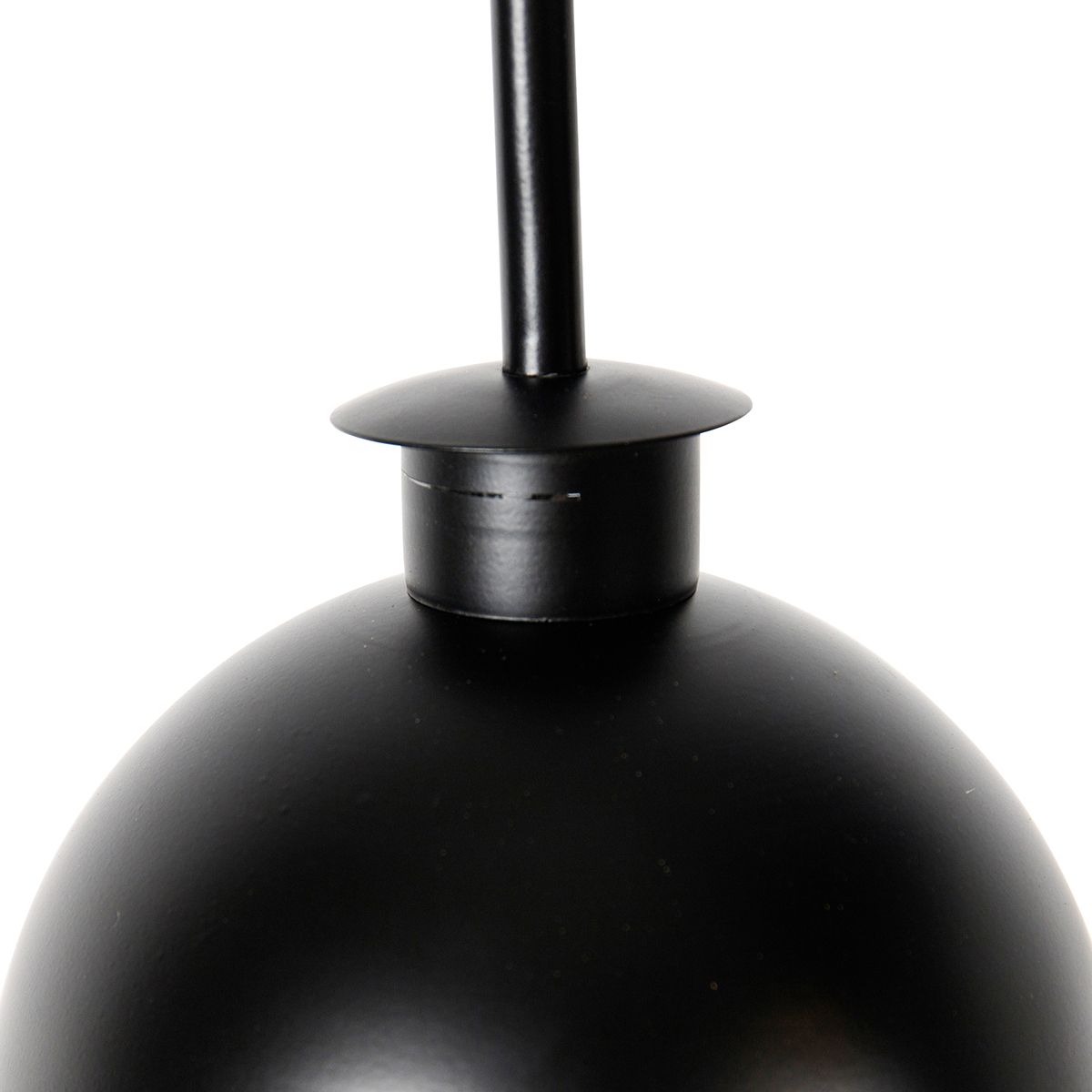 Industriële vloerlamp zwart met messing 2-lichts - Haicha