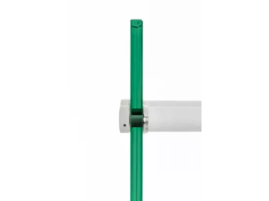 Etagère bois de cheminée - Verre - 35x80x60 cm - Blanc - Dacio