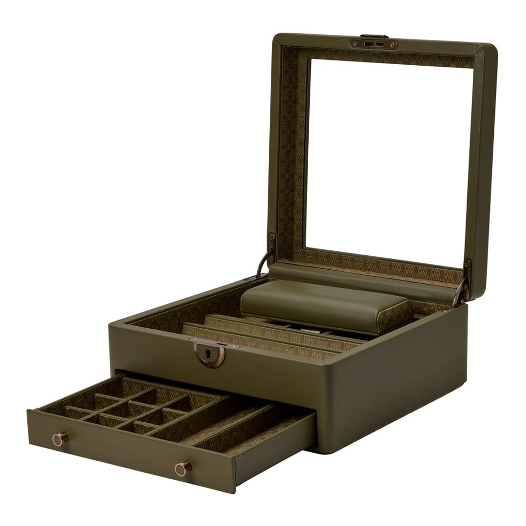 Wolf 1834 Earth Uhren- und Schmuckbox Olive