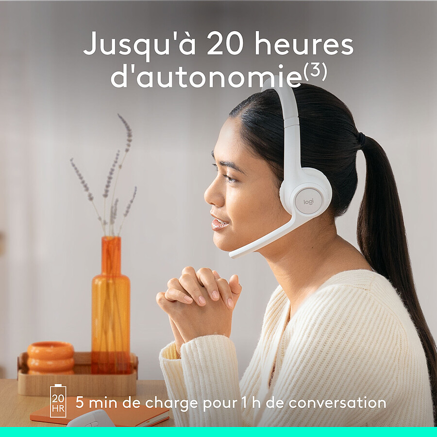 Logitech Zone 300 - Blanc