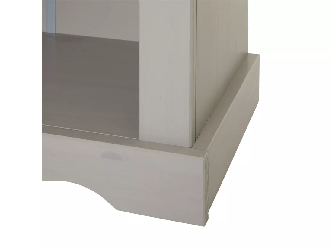 Etagère TEQUILA bibliothèques en bois style mexicain avec 2 tablettes, dim 70 x 116 x 30 cm, en pin massif lasuré gris et brun