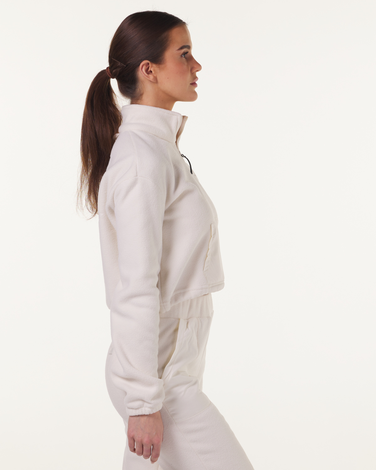 LEVITY Break Fleece 1\2 Zip Sweater Beige Dove
