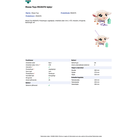 Little live pets lam elektronisk bamse